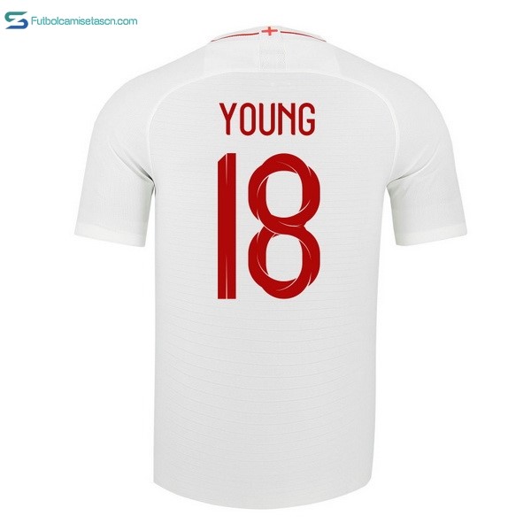 Camiseta Inglaterra 1ª Young 2018 Blanco